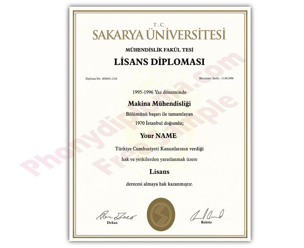 Buy Fake Diplomas and Transcripts from Turkey